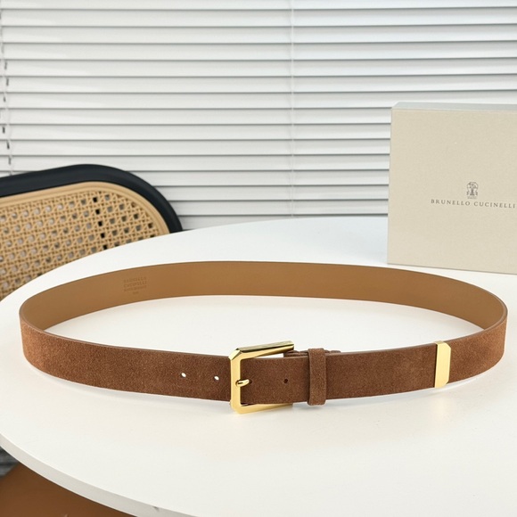 Brunello Cucinelli Brown calfskin women\'s belt